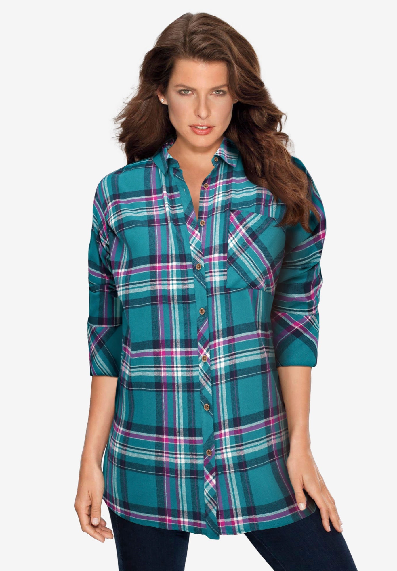 flannel tunic dress