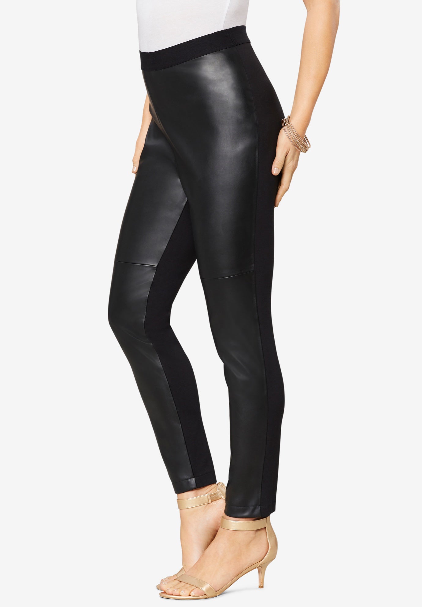 FauxLeather Legging Plus Size Leggings Roaman's