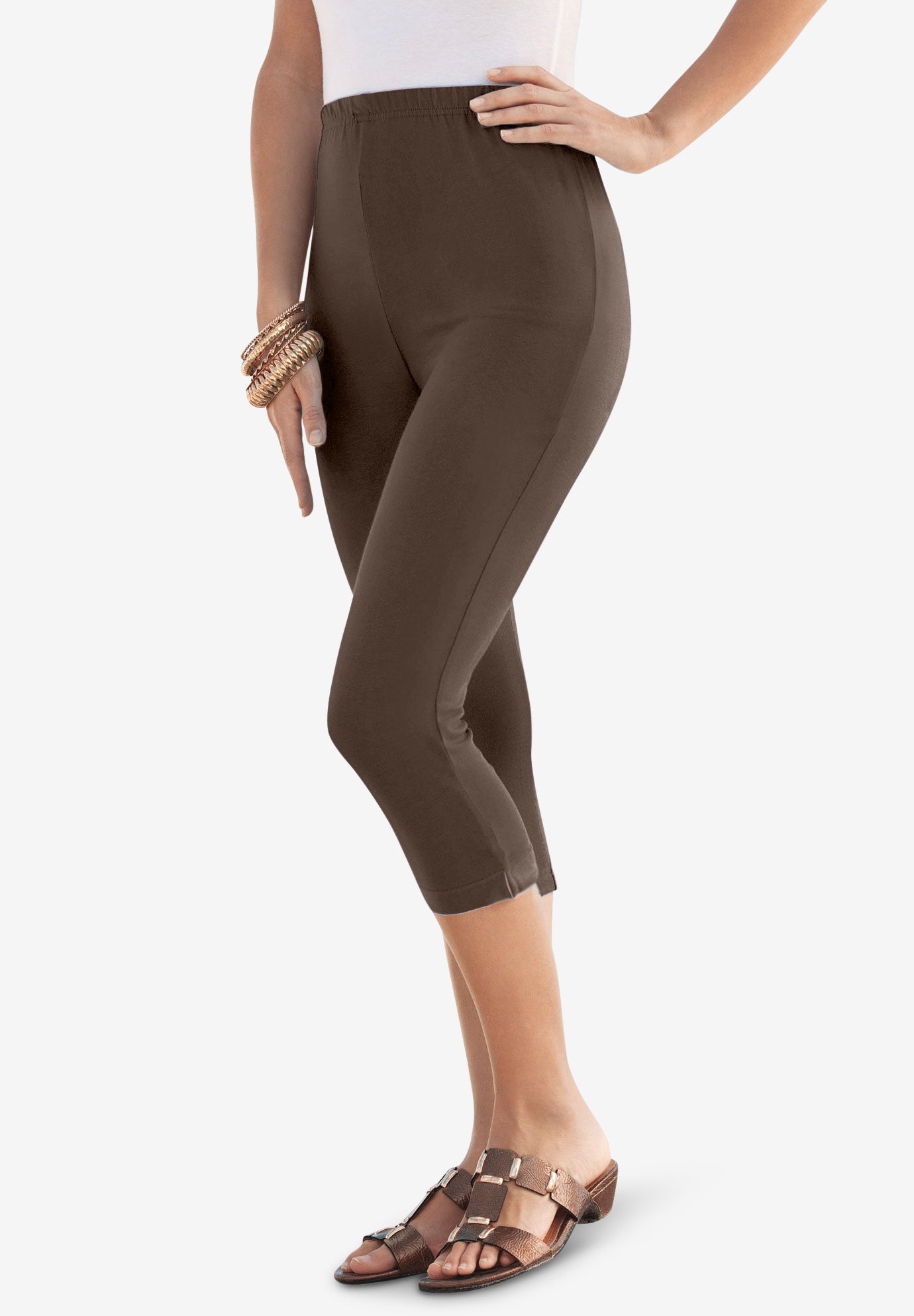 Essential Stretch Capri Legging | Roaman's