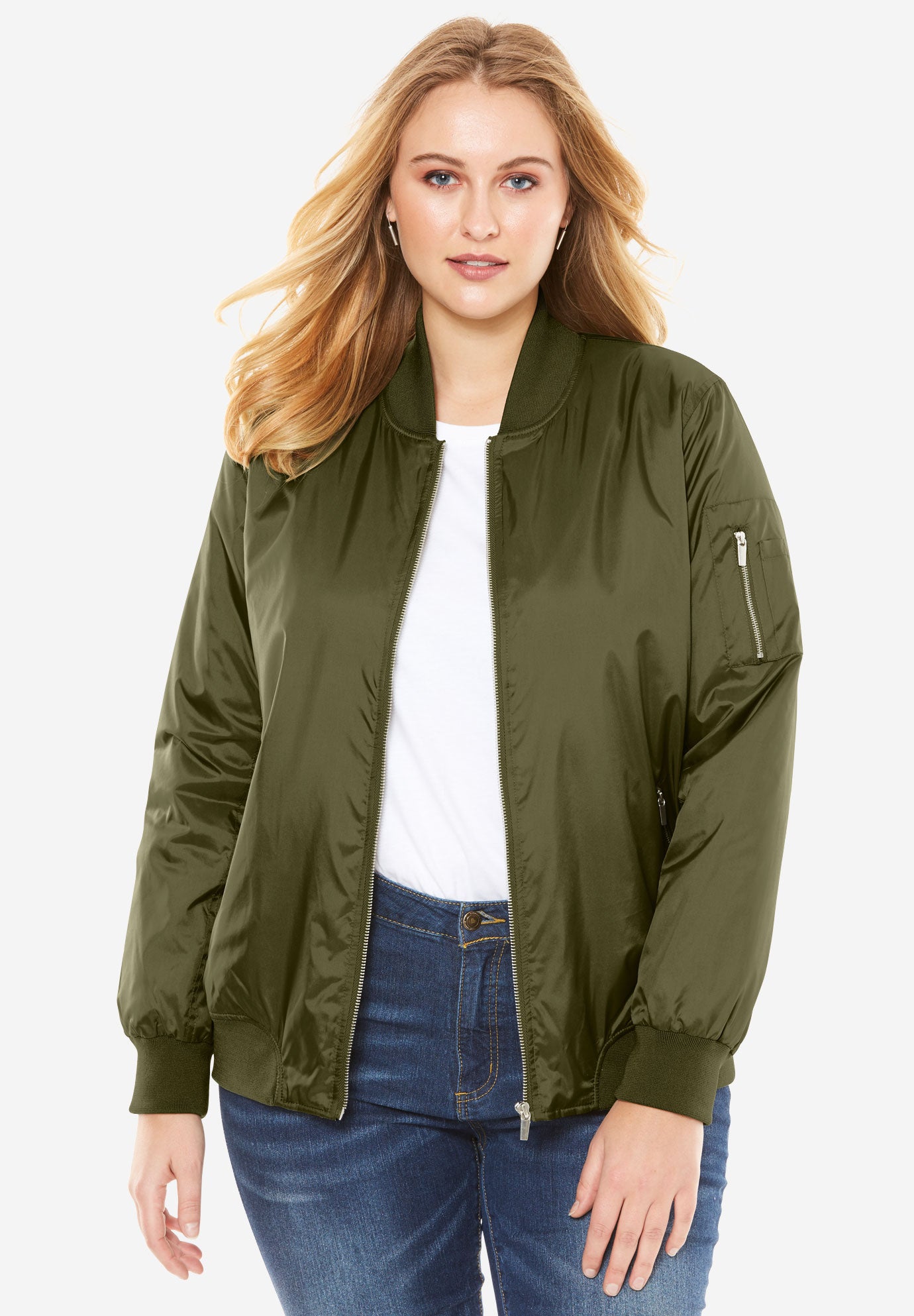 bomber jacket plus size outerwear roamans roamans plus size coats