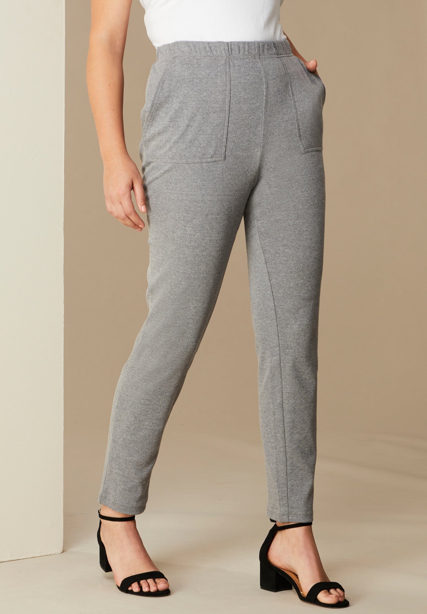 AnkleLength Soft Knit Pant Roaman's