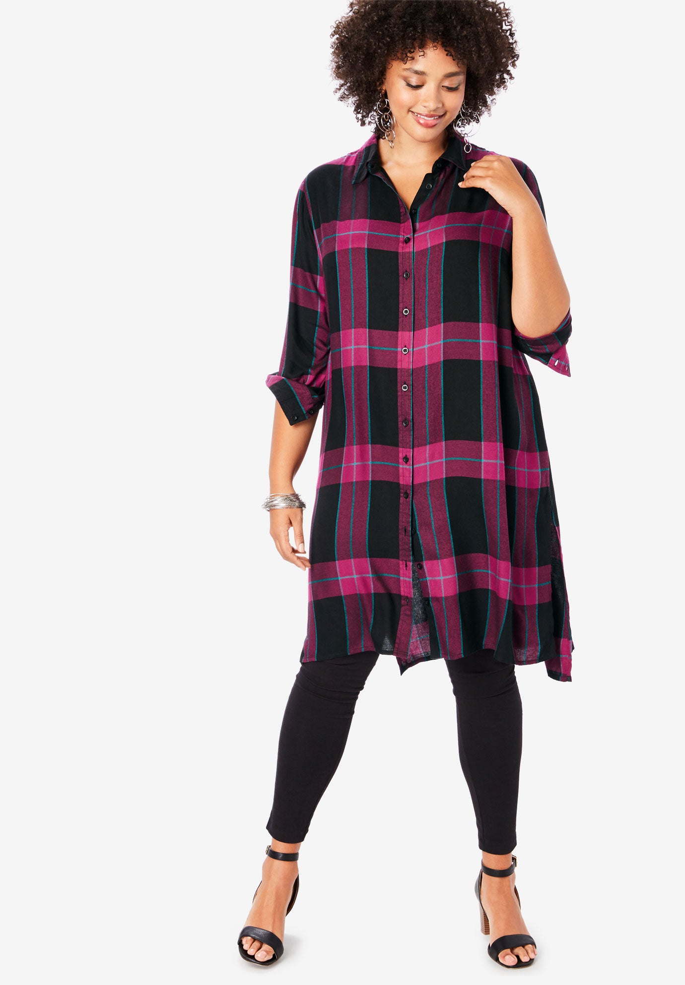 extra long tunic tops for leggings plus size