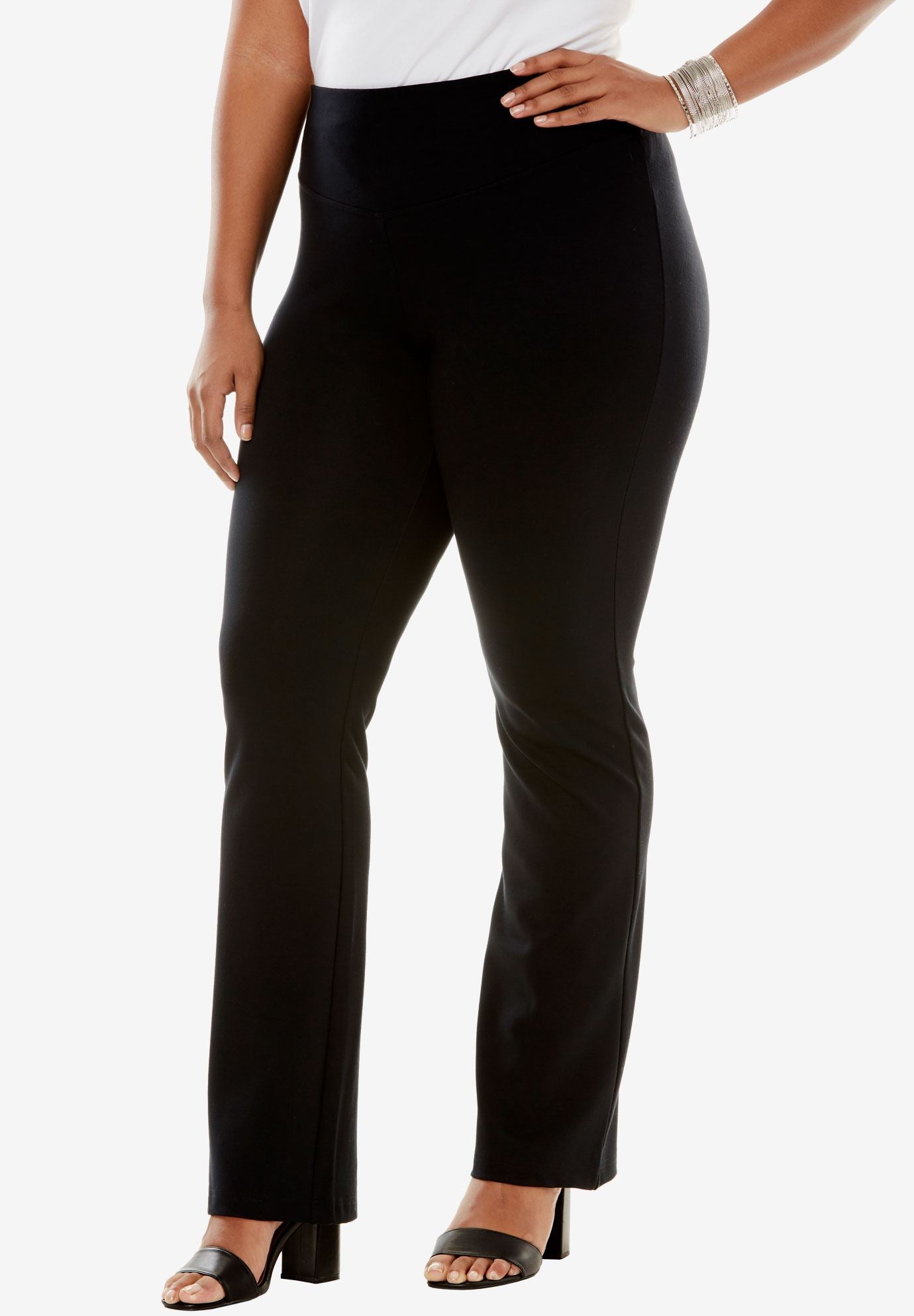 Take Control Core Control Bootcut Leggings| Plus Size Leggings | Roaman's