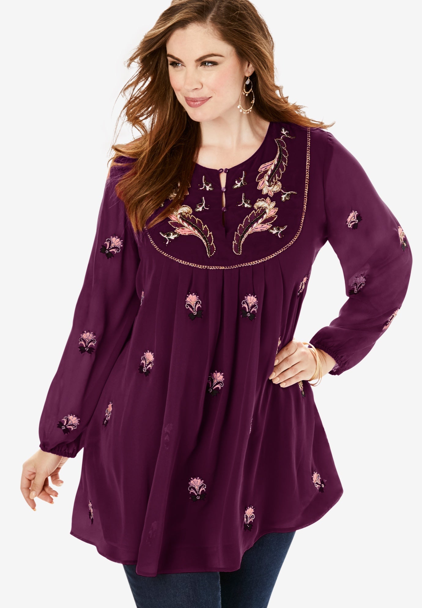 Embroidered Peasant Tunic Roaman s embroidered-peasant-tunic-roaman-s