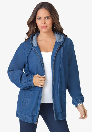 Cotton Complete Zip-Up Hoodie