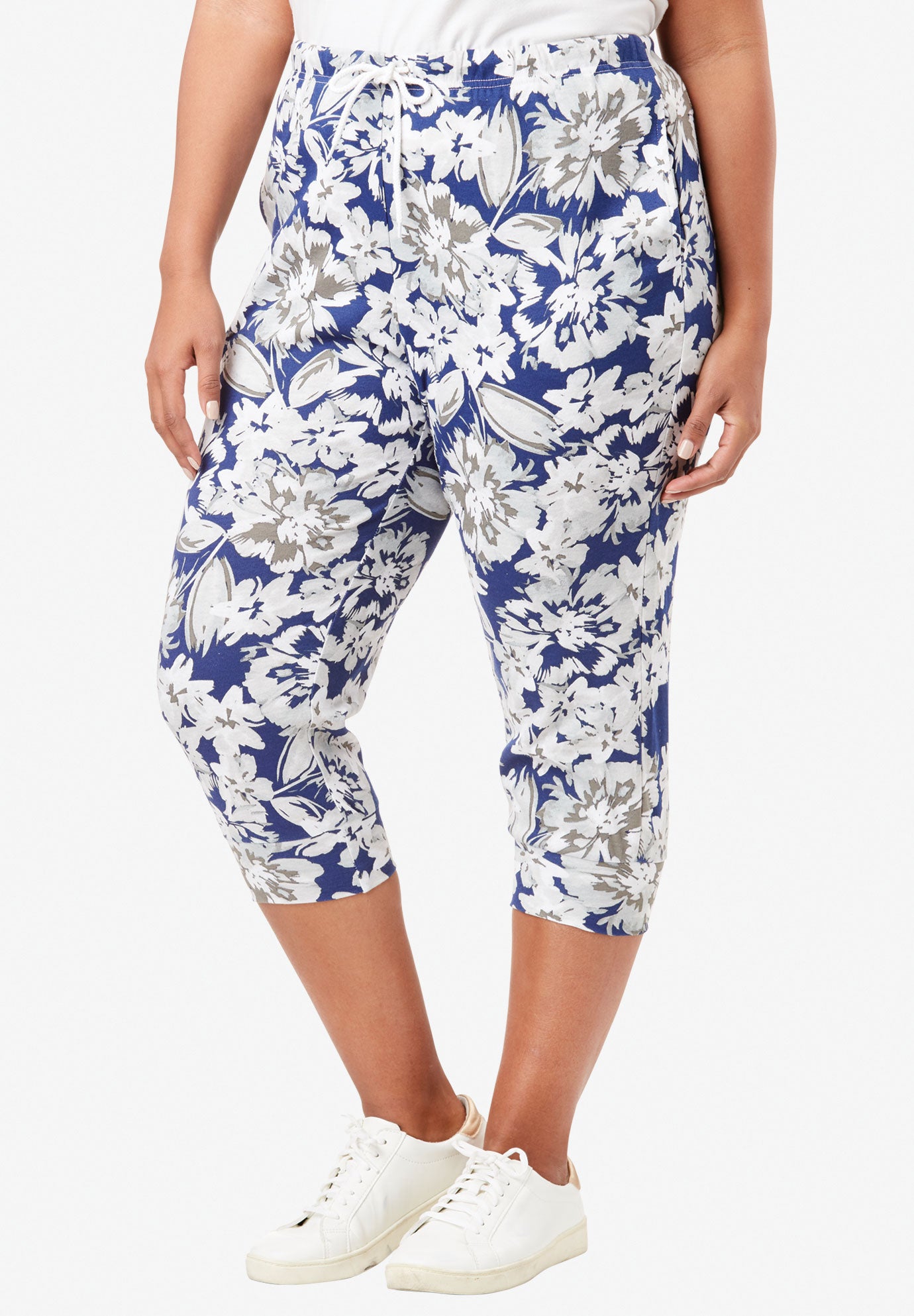 printed capri pants