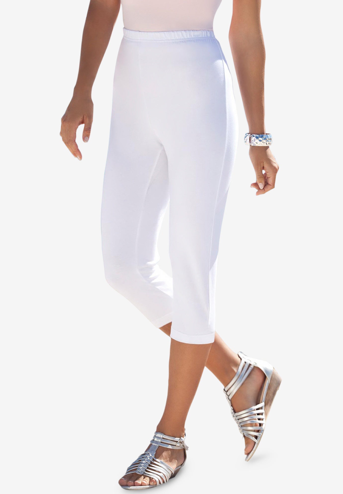 Essential Stretch Capri Legging Roaman's