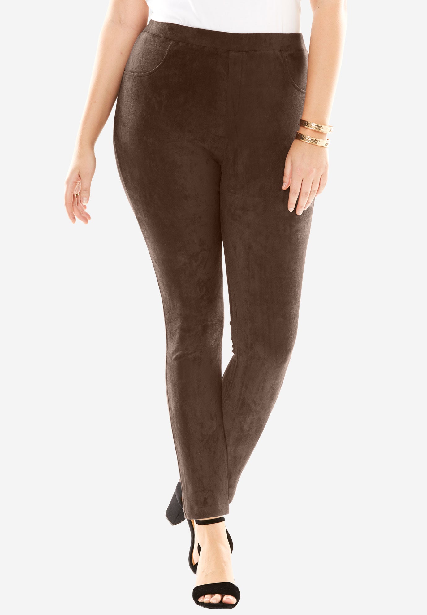 grey suede leggings
