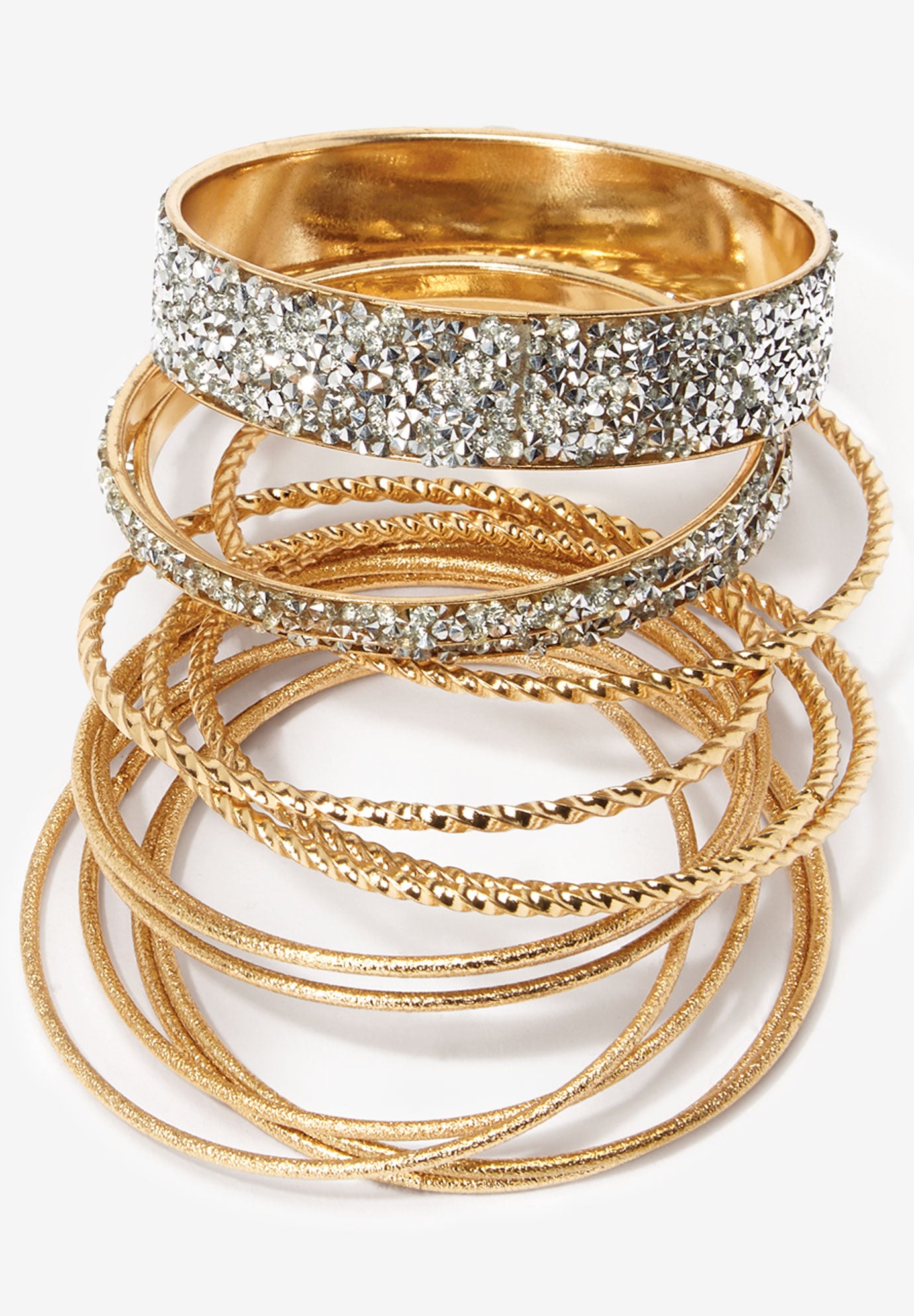 Set of Rhinestone Bangle Bracelets Roaman #39 s