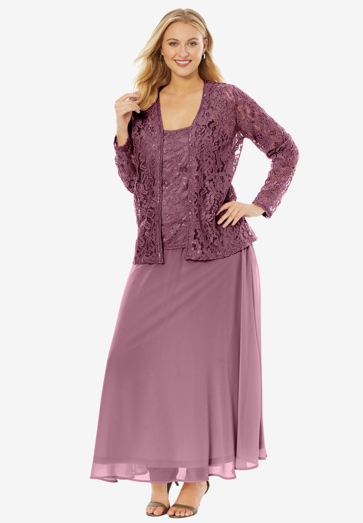 beaded lace jacket dress plus size evening dresses roamans evening dresses plus size
