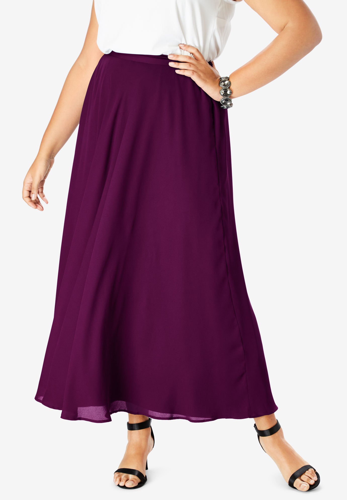 Maxi Skirt Plus Size Skirts Roaman's