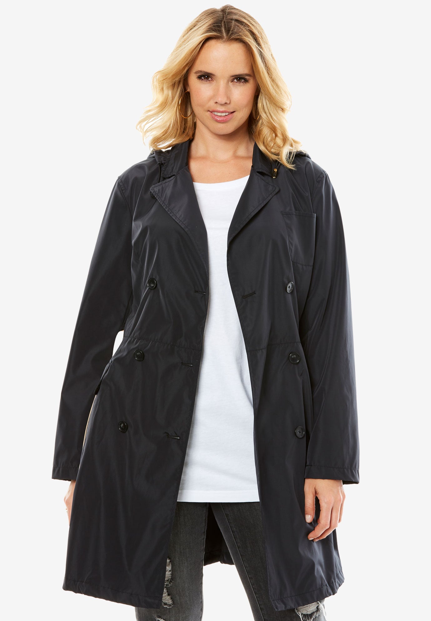 Plus Size Trench Coats
 Packable Trench Coat Plus Size Coats & Jackets
