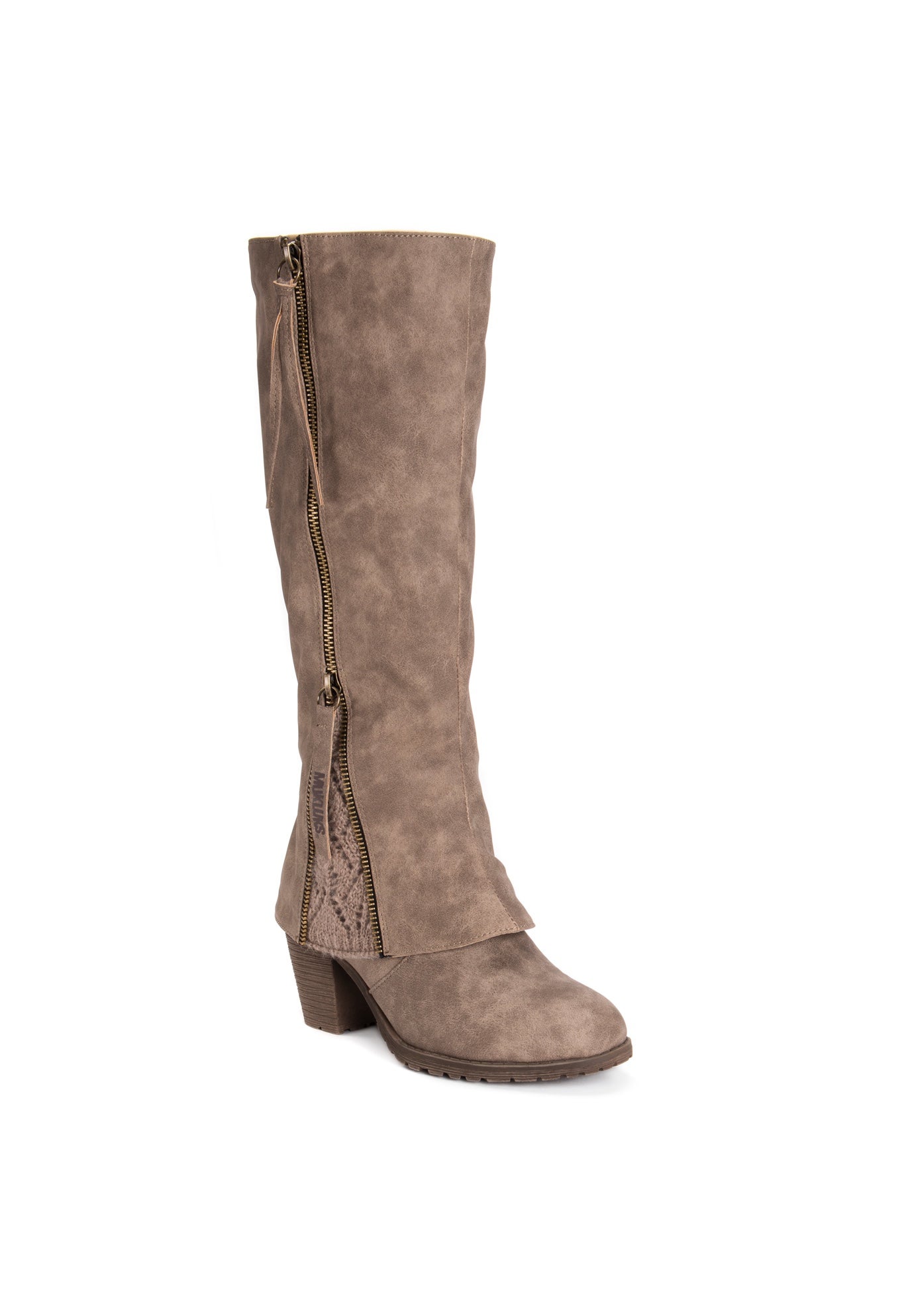 muk luks lacy knee high boots