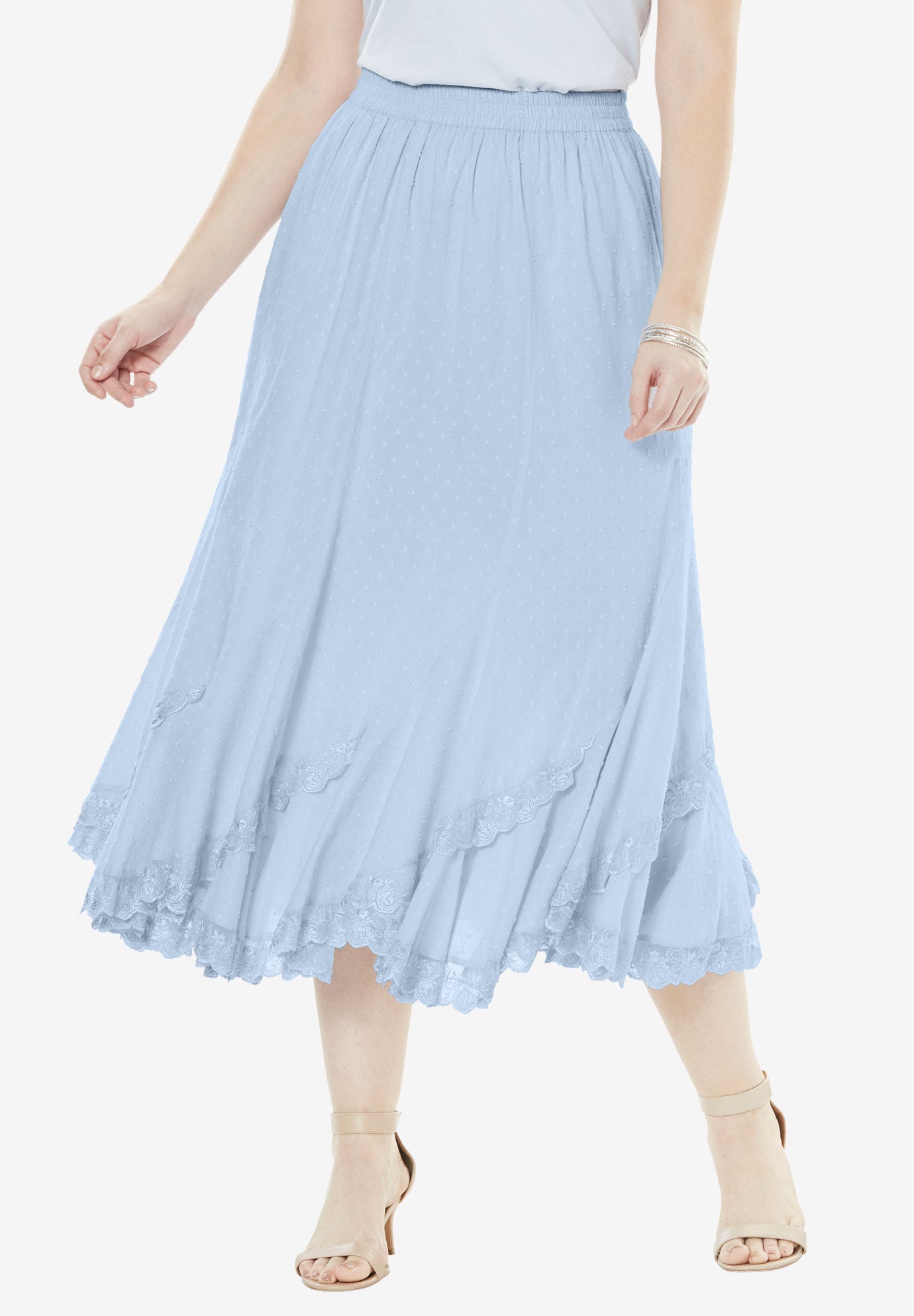 cotton lace skirt