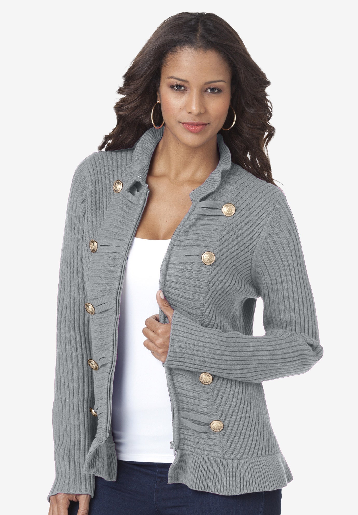 roamans cardigan sweaters