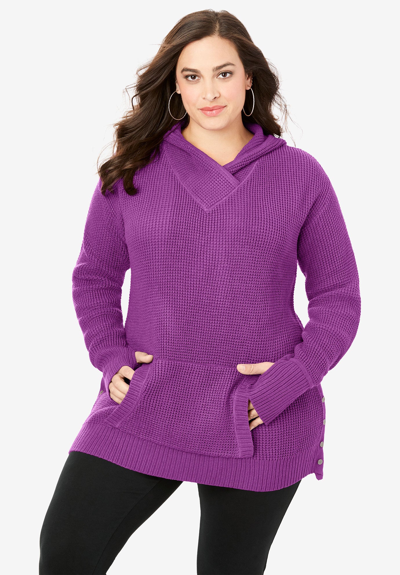 Thermal Hoodie Sweater Plus Size Sweaters Roaman's