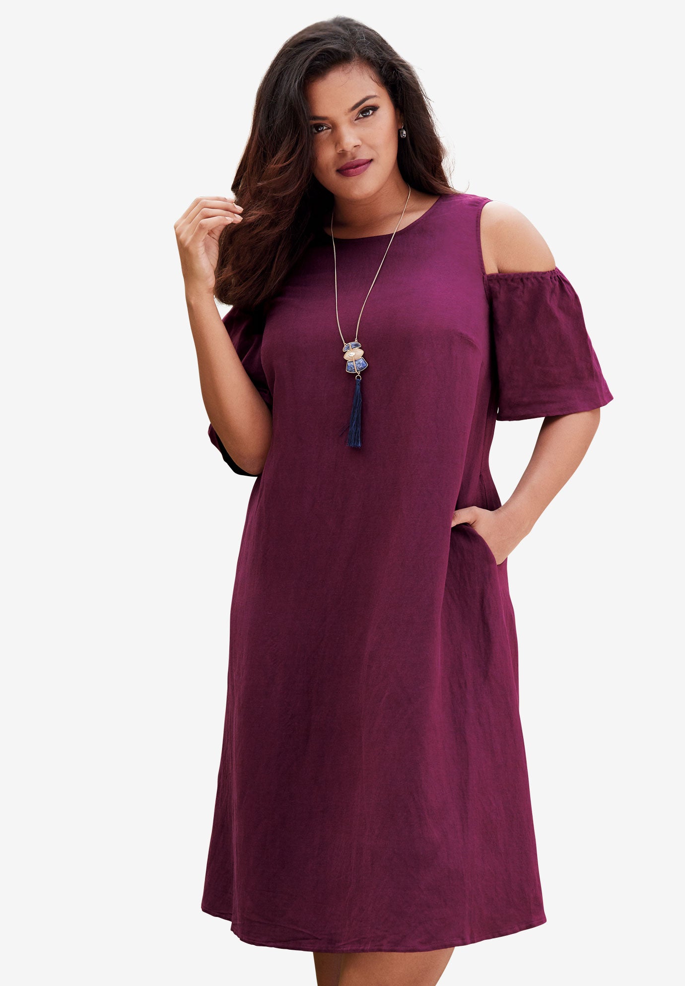 Cold Shoulder Dress Plus Size Dresses Roaman's