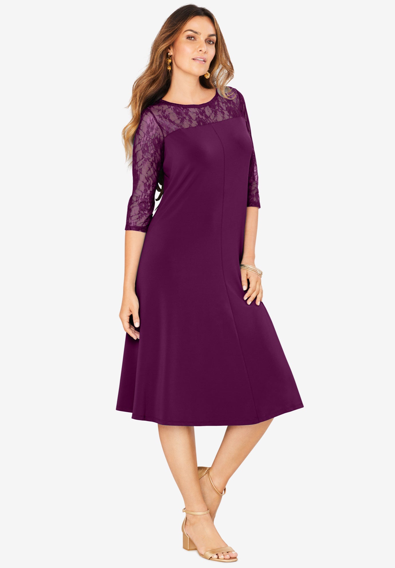 lace swing dress
