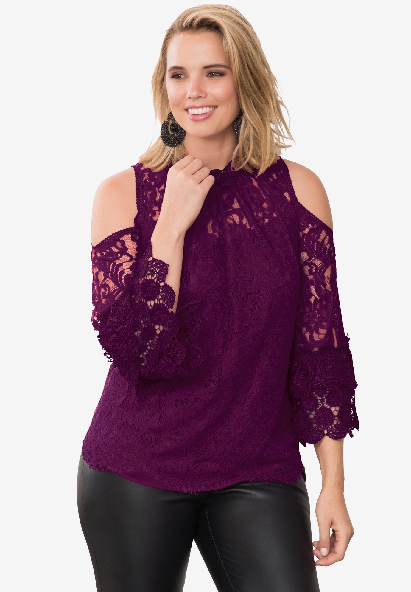 cold shoulder lace styles