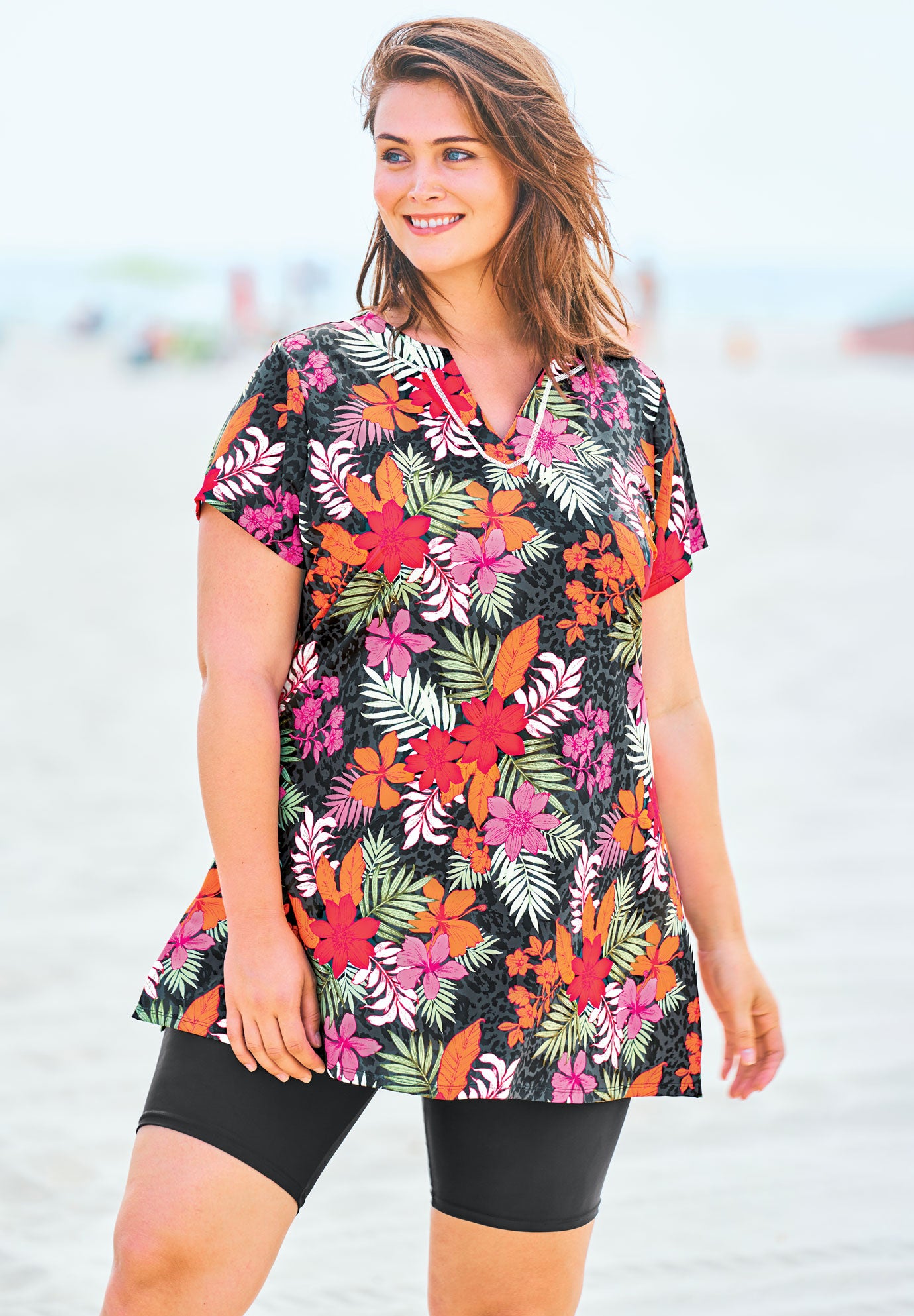 swim tee plus size