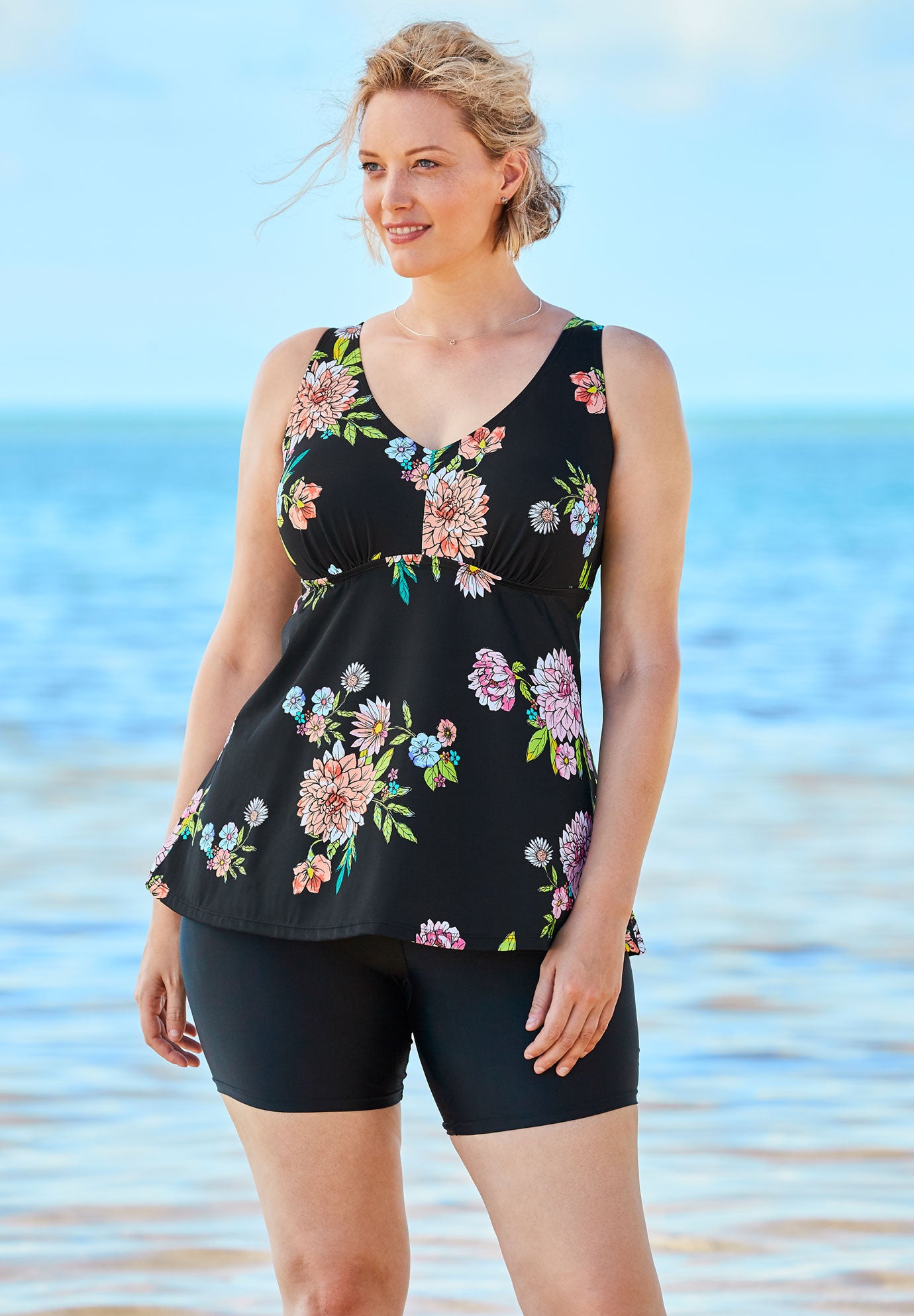 flowy tankini swimsuits