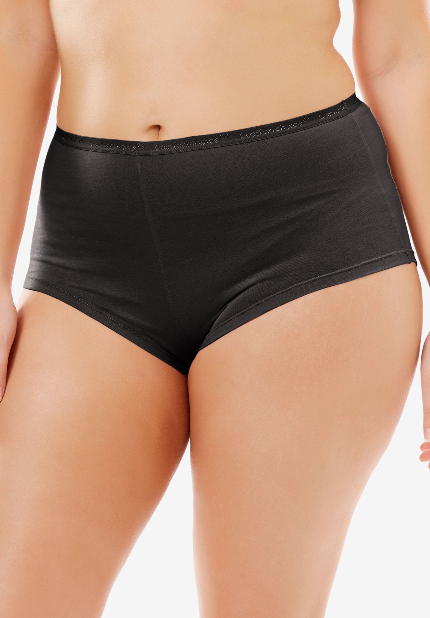 Stretch Cotton Boy Leg Panty Plus Size Panty Singles Roaman's