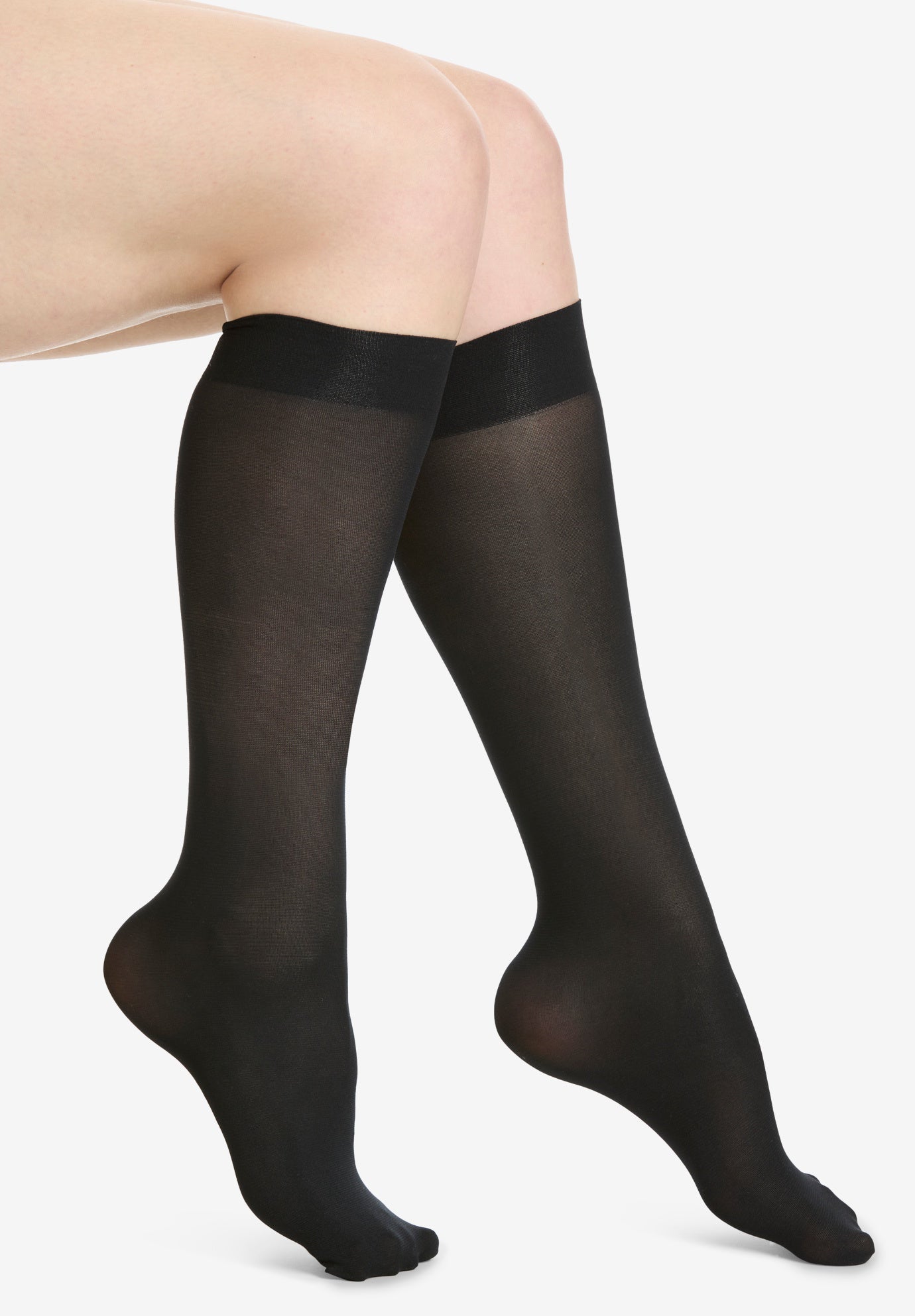 3Pack KneeHigh Compression Socks by Comfort Choice® Plus Size