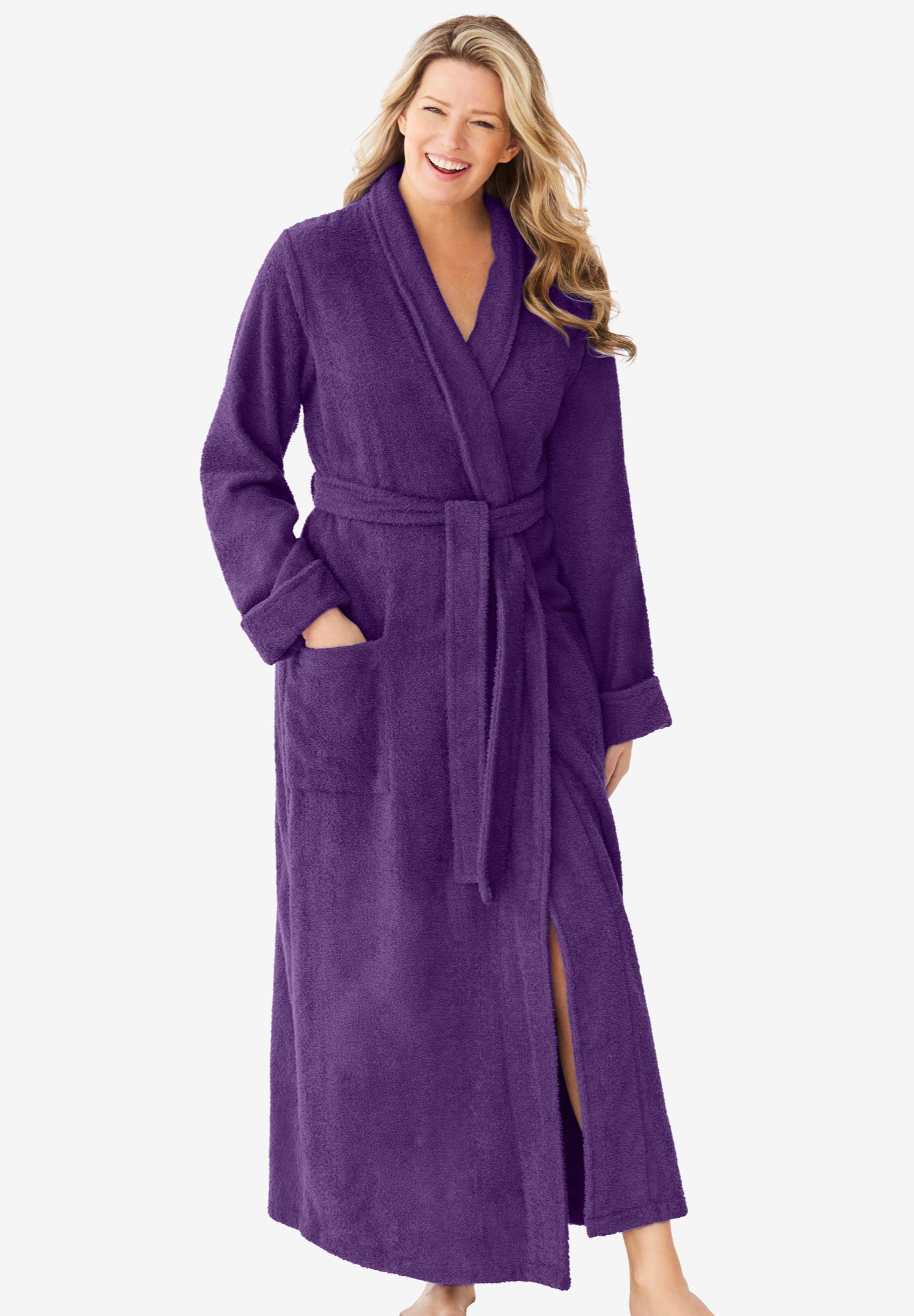 Long Terry Robe | Roaman's