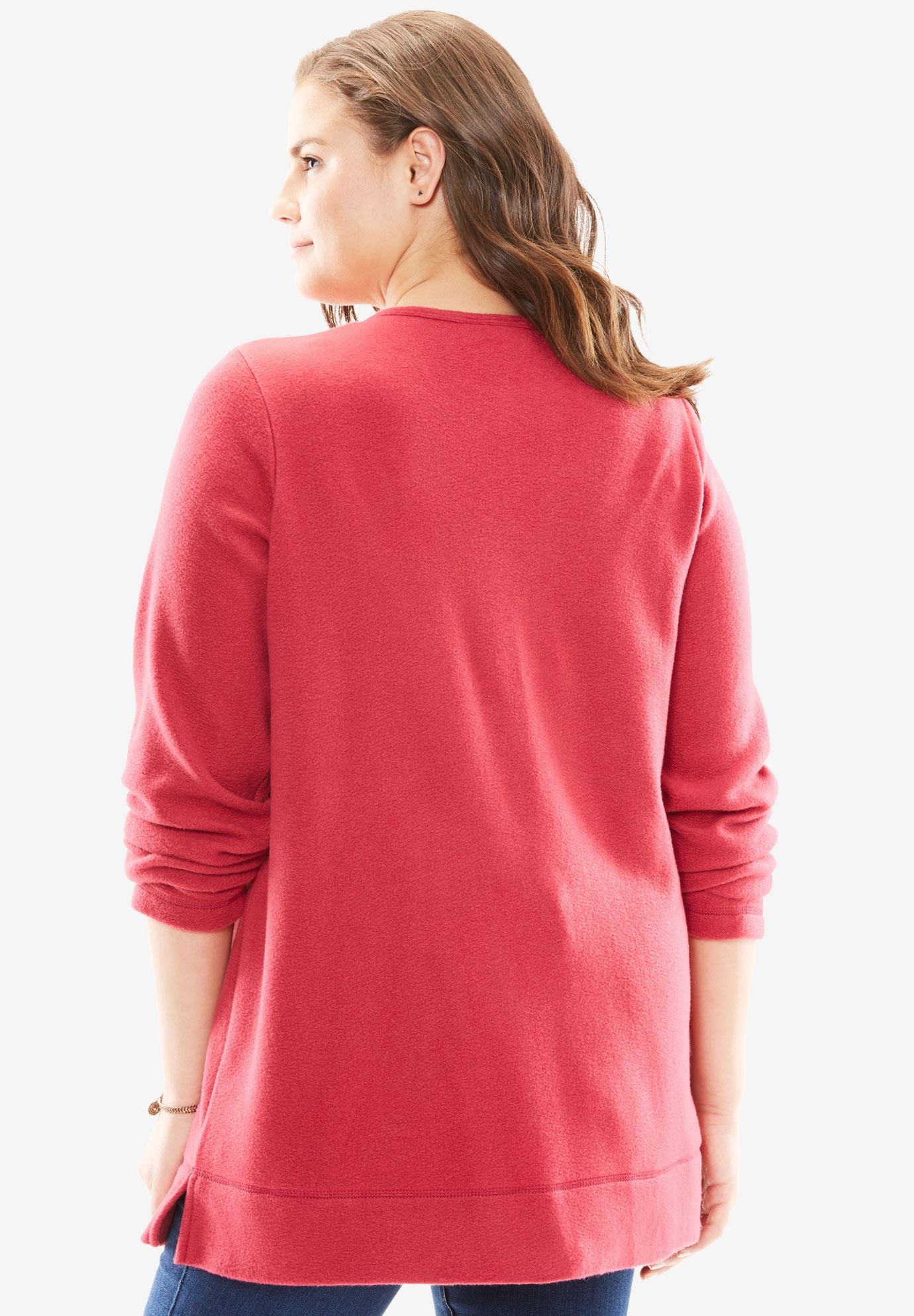 Plus tunic sweatshirt clearance