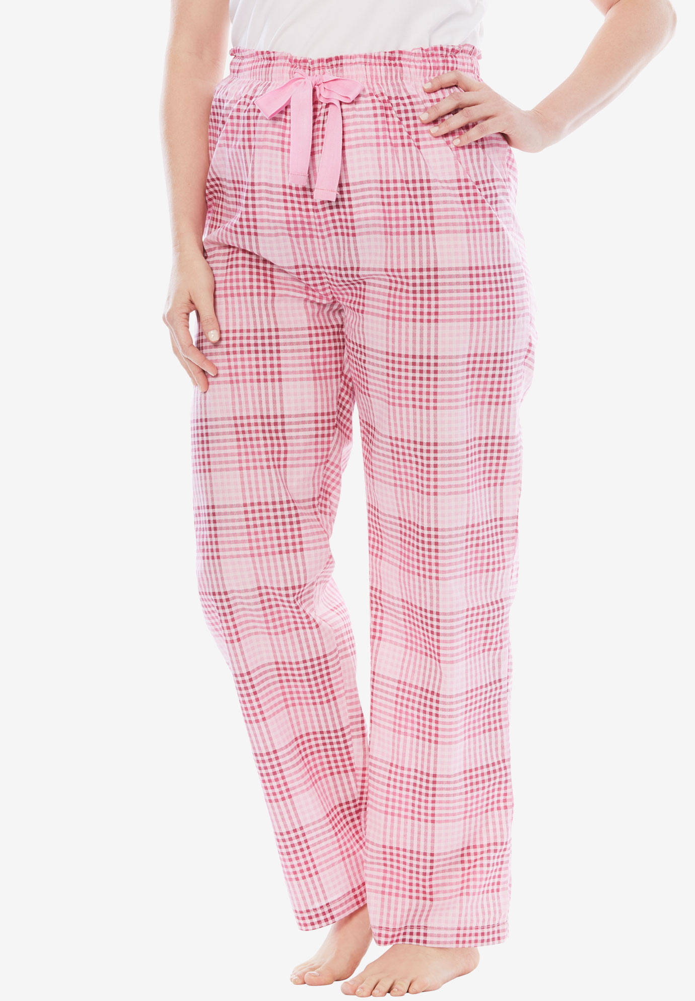 Printed Cotton Pajama Pants by Dreams & Co.® | Roaman's