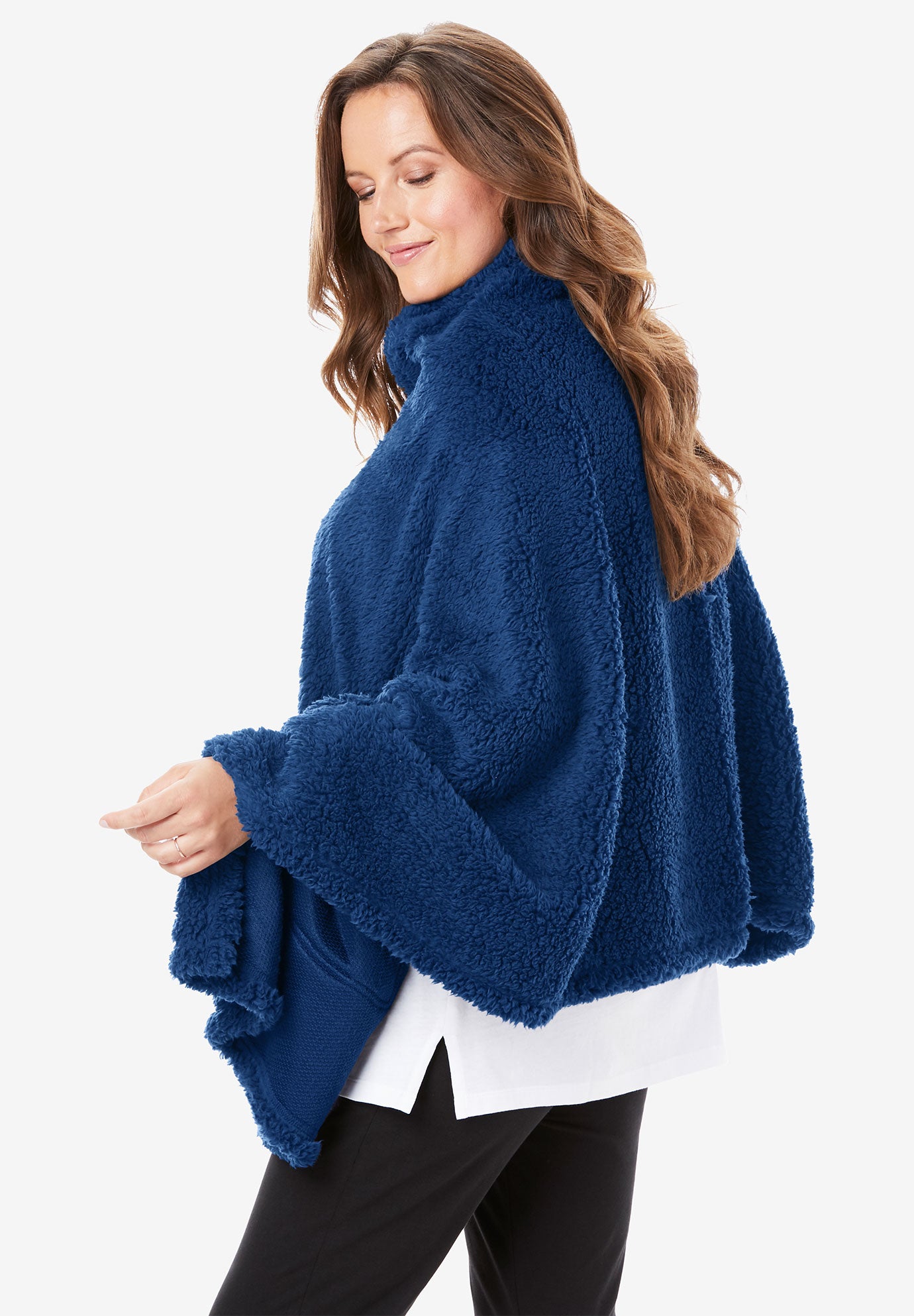 Sherpa Fleece Wrap Roaman's
