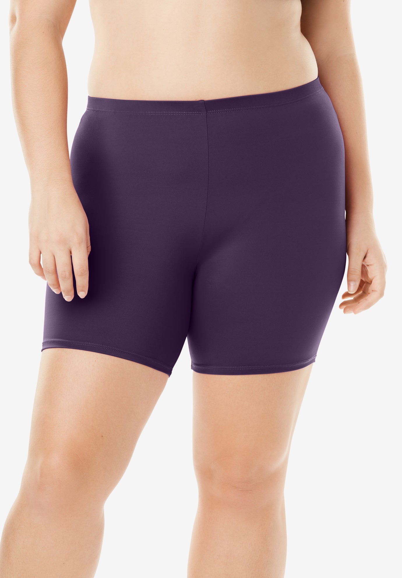 plus size boyshort swim bottoms