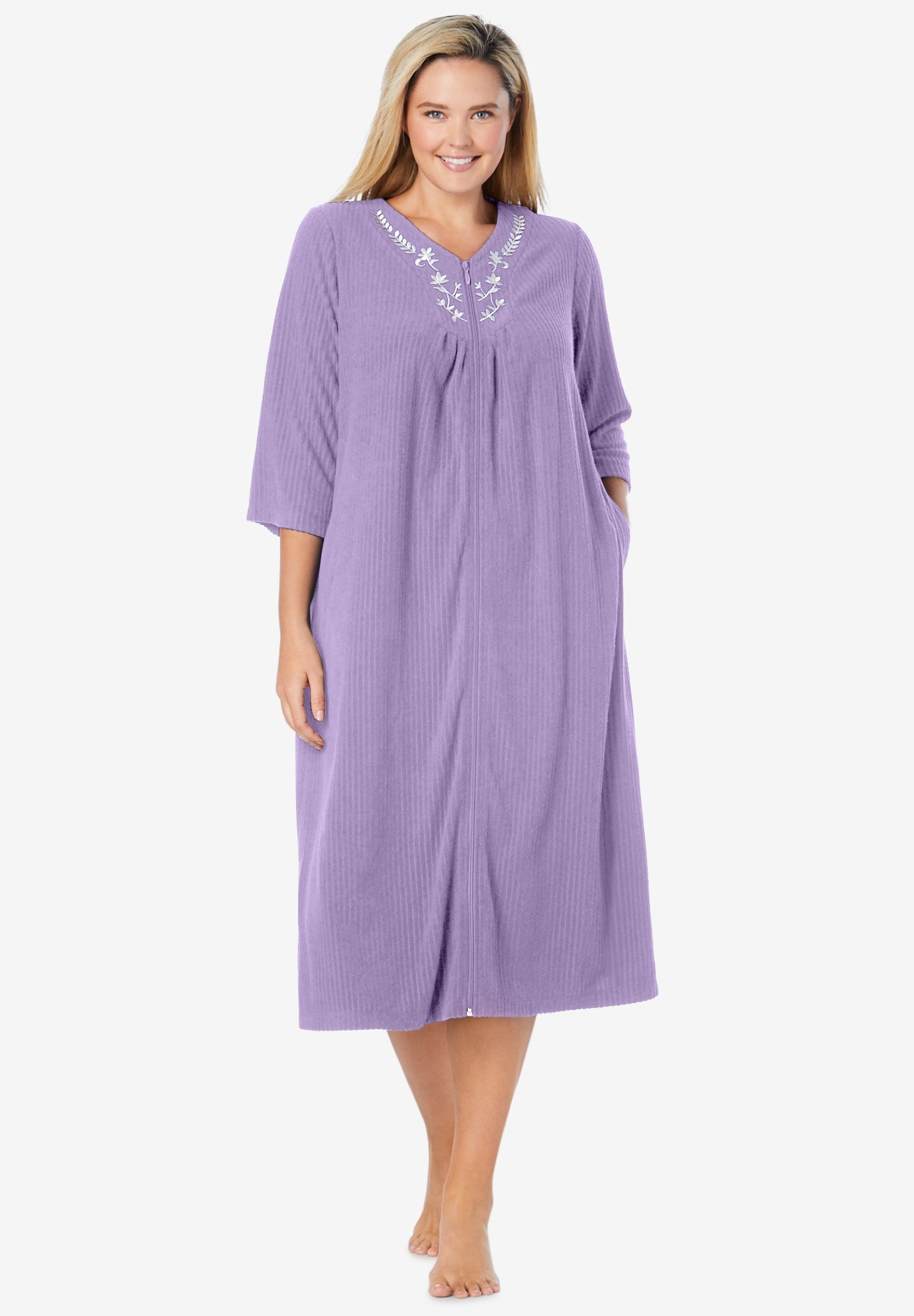 Embroidered Terry Robe Roaman's