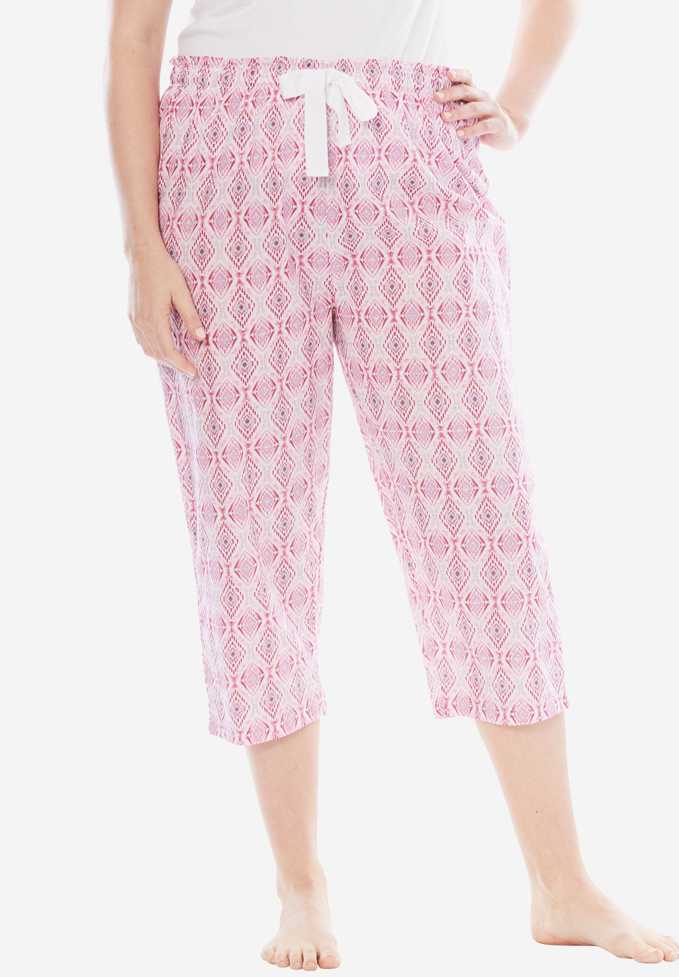 Printed Capri Pajama Pant by Dreams & Co.® Roaman's