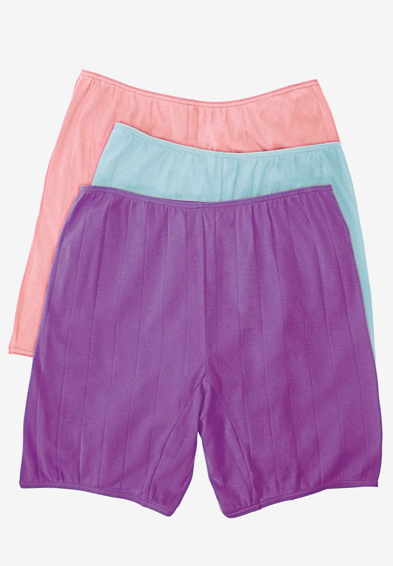 3Pack Cotton Bloomer by Comfort Choice® Plus Size Cotton Panties