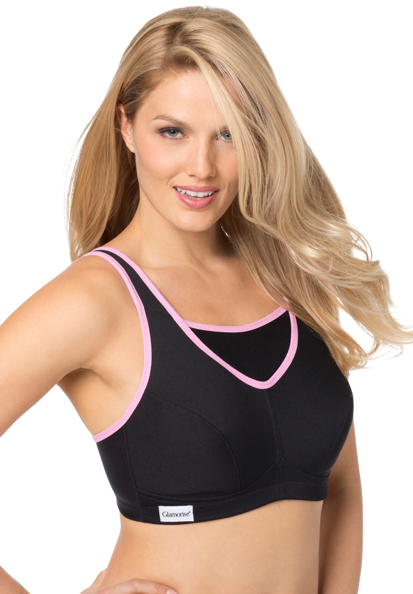 Medium Impact Camisole Active Bra by Glamorise® Plus Size Wireless