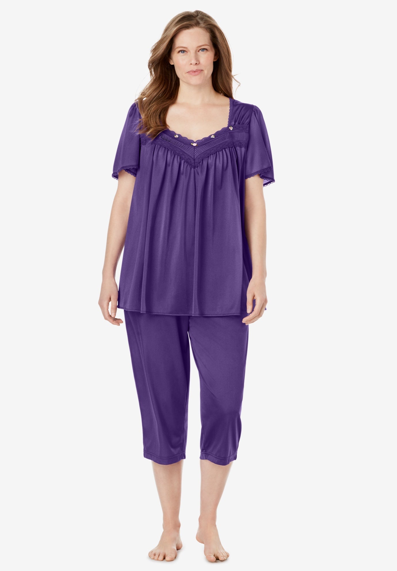 Tricot Pajamas Plus Size Pajama Sets Roaman's