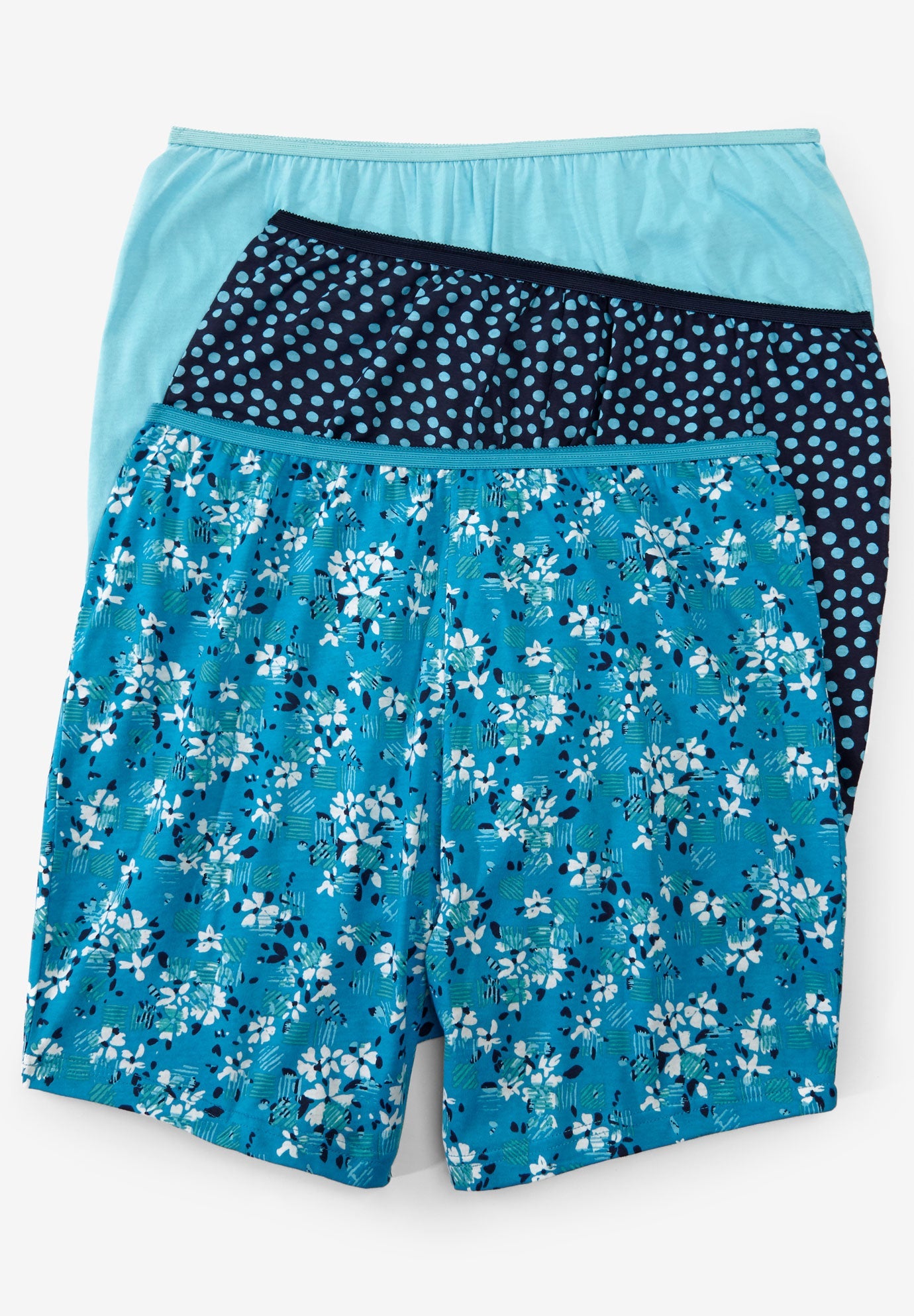 3Pack Cotton Boyshort by Comfort Choice® Plus Size Boyshort Panties