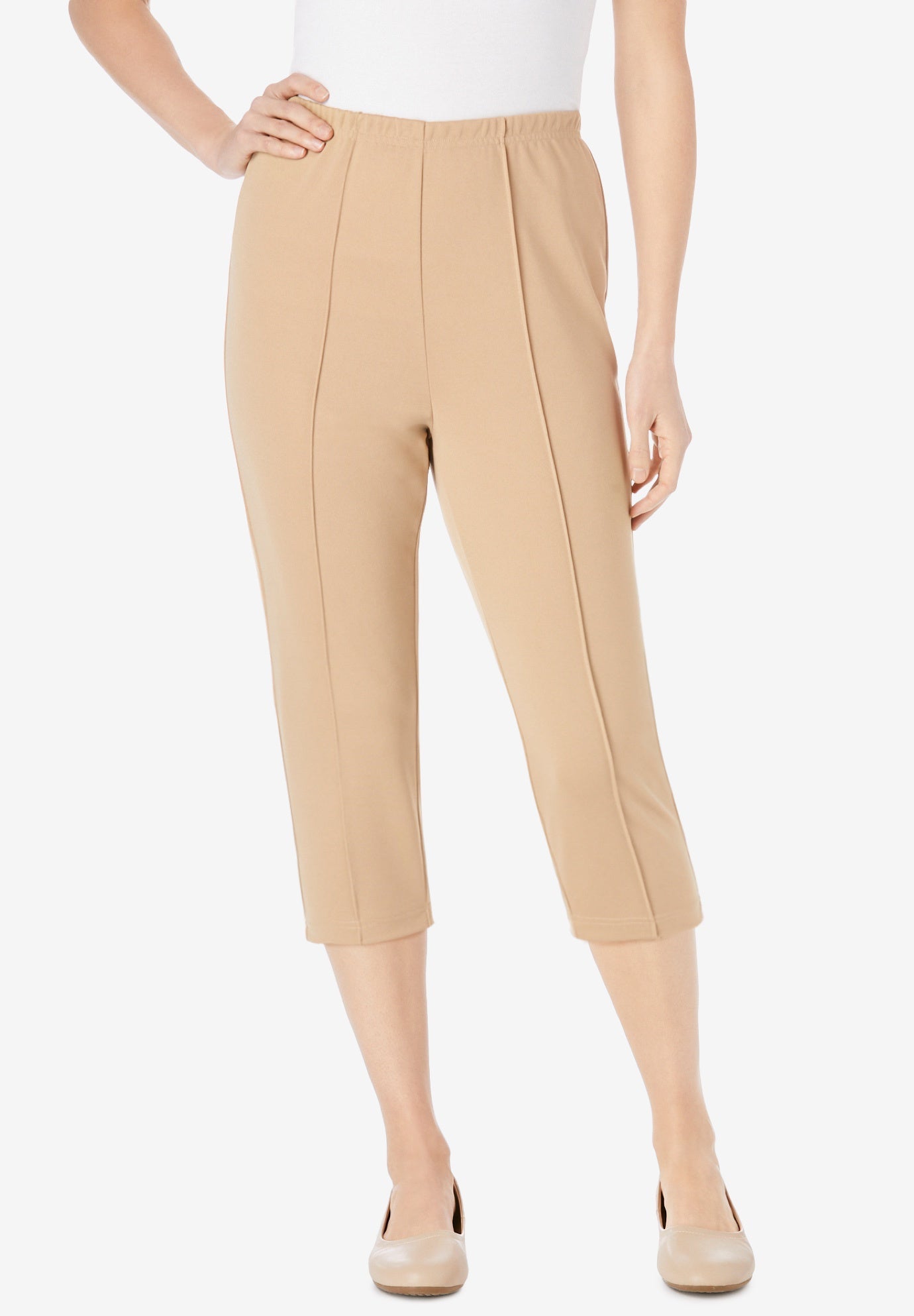 The HassleFree Soft Knit Capri Roaman's