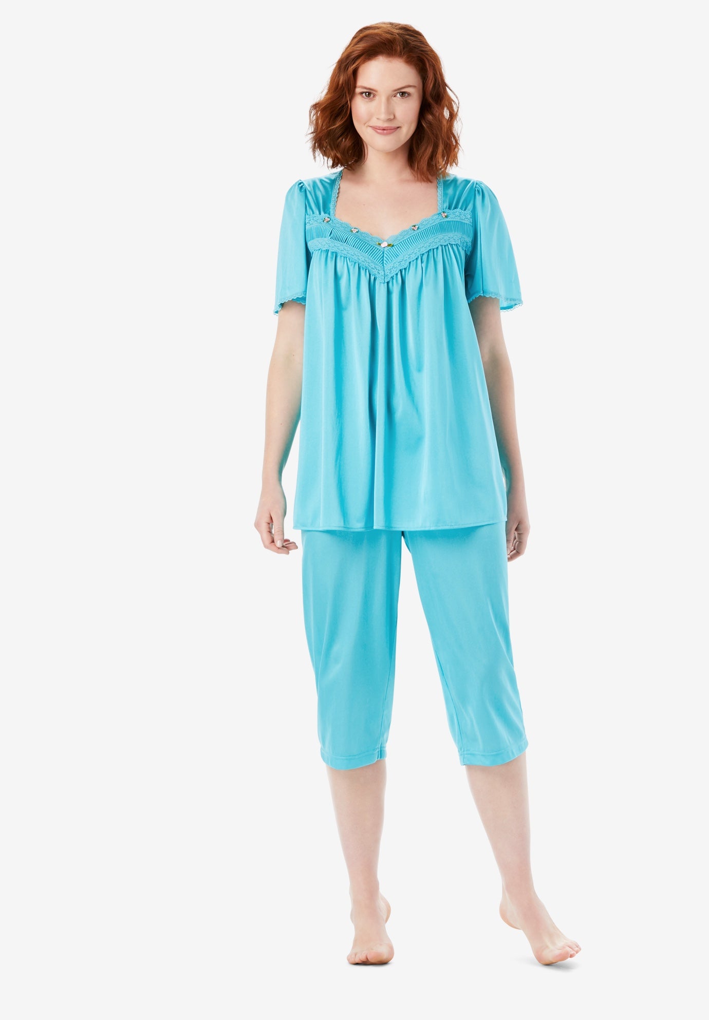 Tricot Pajamas by Dreams & Co.® Plus Size Sleepwear Roaman's