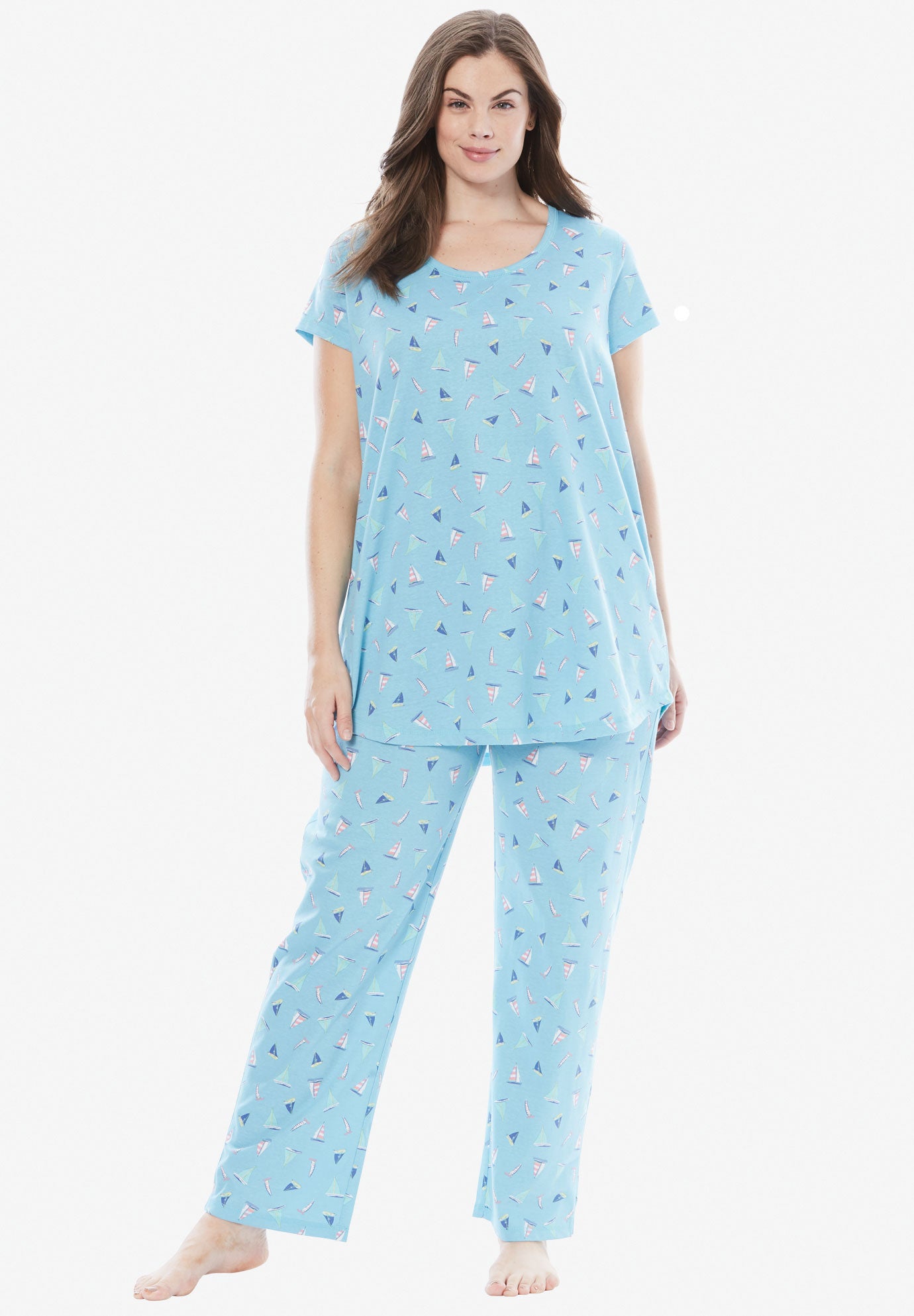 Print PJ Set by Dreams & Co.® Plus Size Sleepwear Roaman's