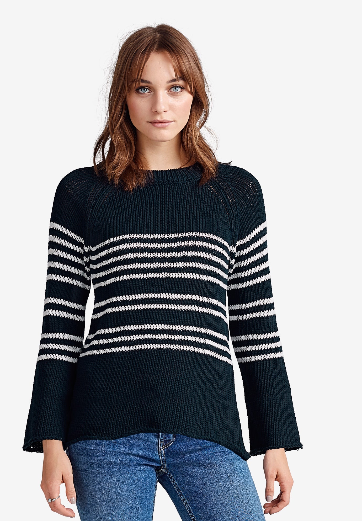 Bell Sleeve Sweater by ellosÂ®| Plus Size Sweaters | Roaman's