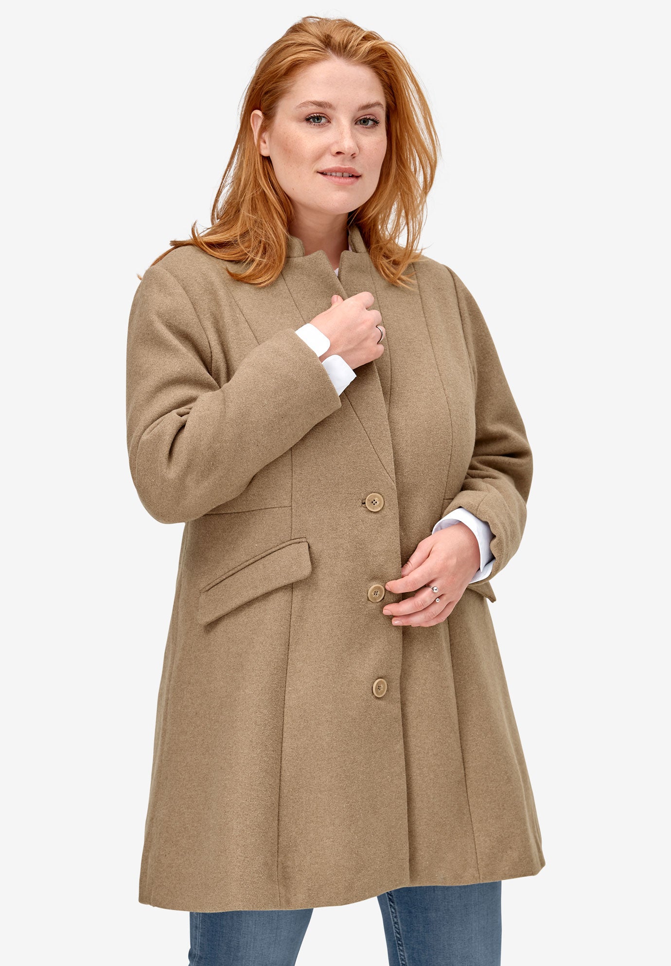 plus size coats wool