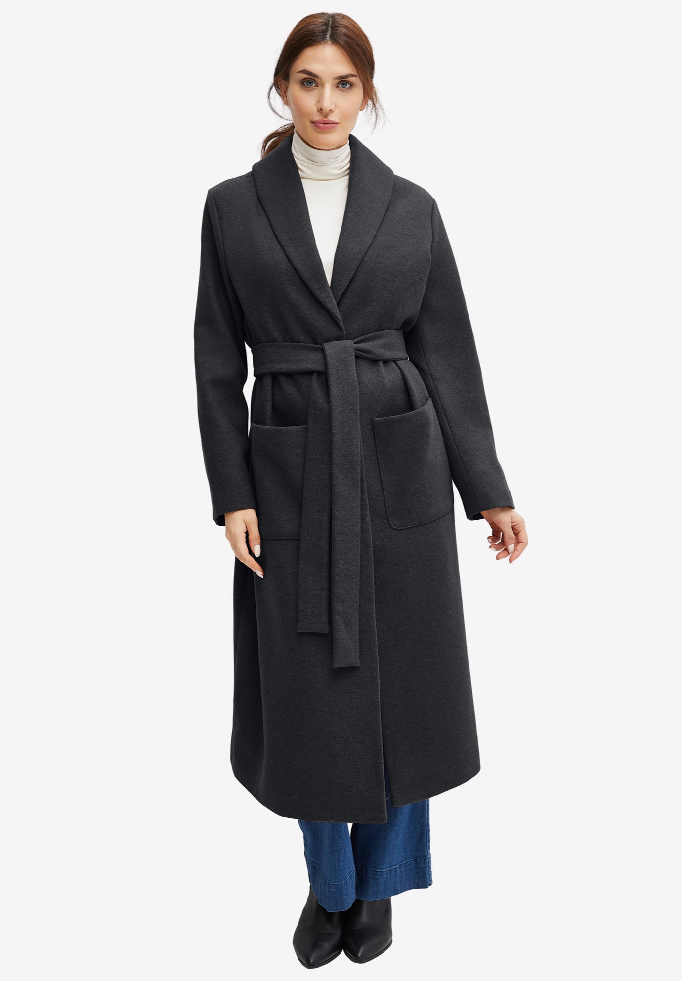 shawl collar womens coats