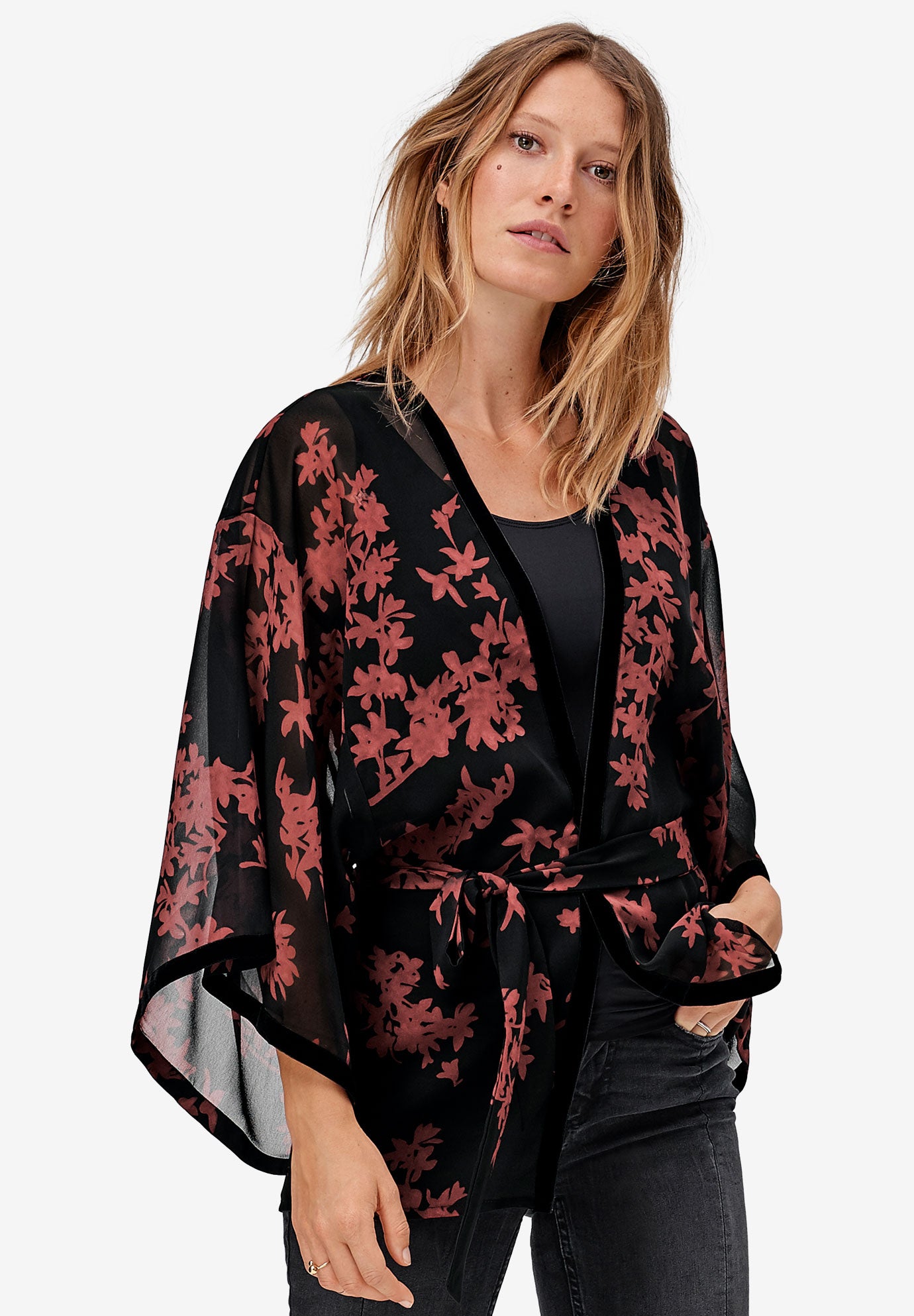sheer kimonos long