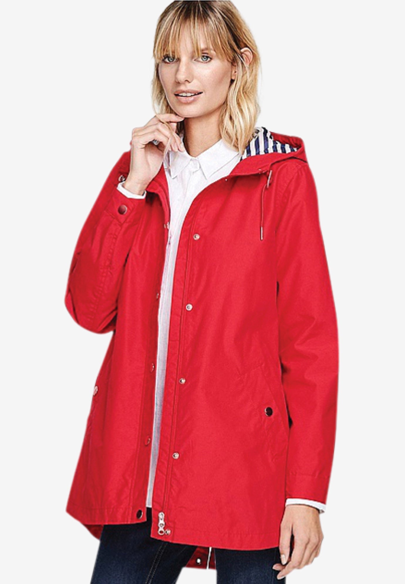 Joules coast mid shop waterproof jacket red