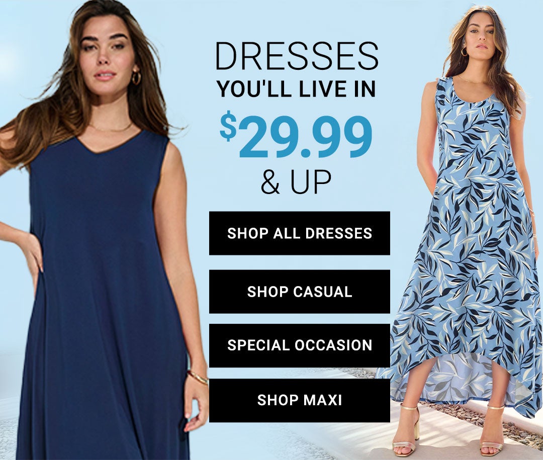 Dresses You'll Live In — $29.99 & Up