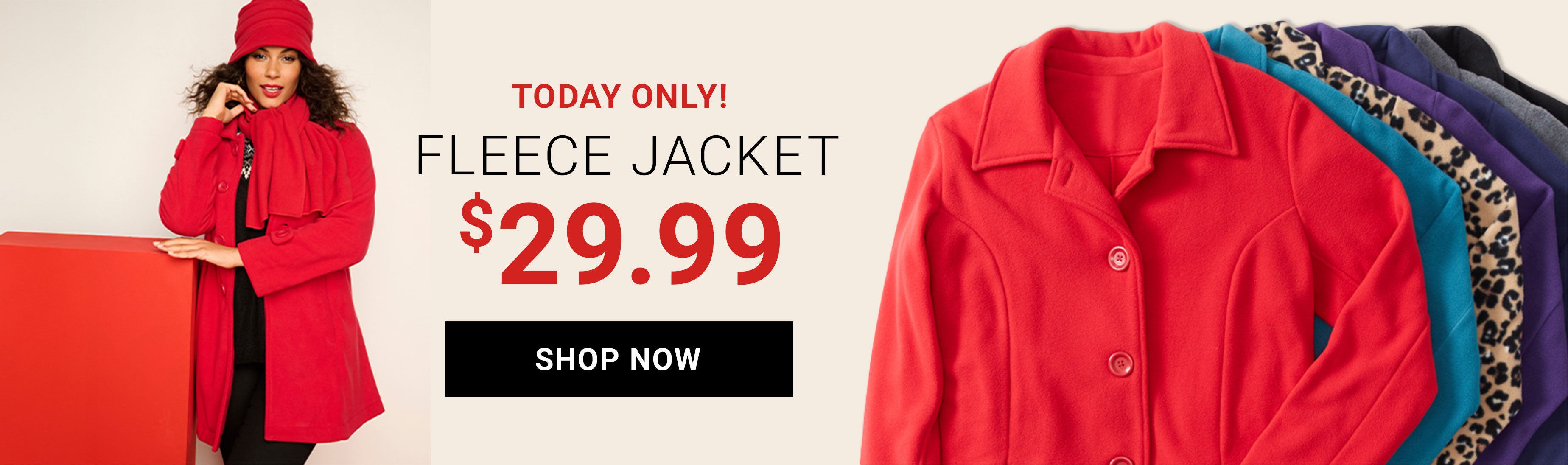 SHOP NOW FLEECE JACKET 