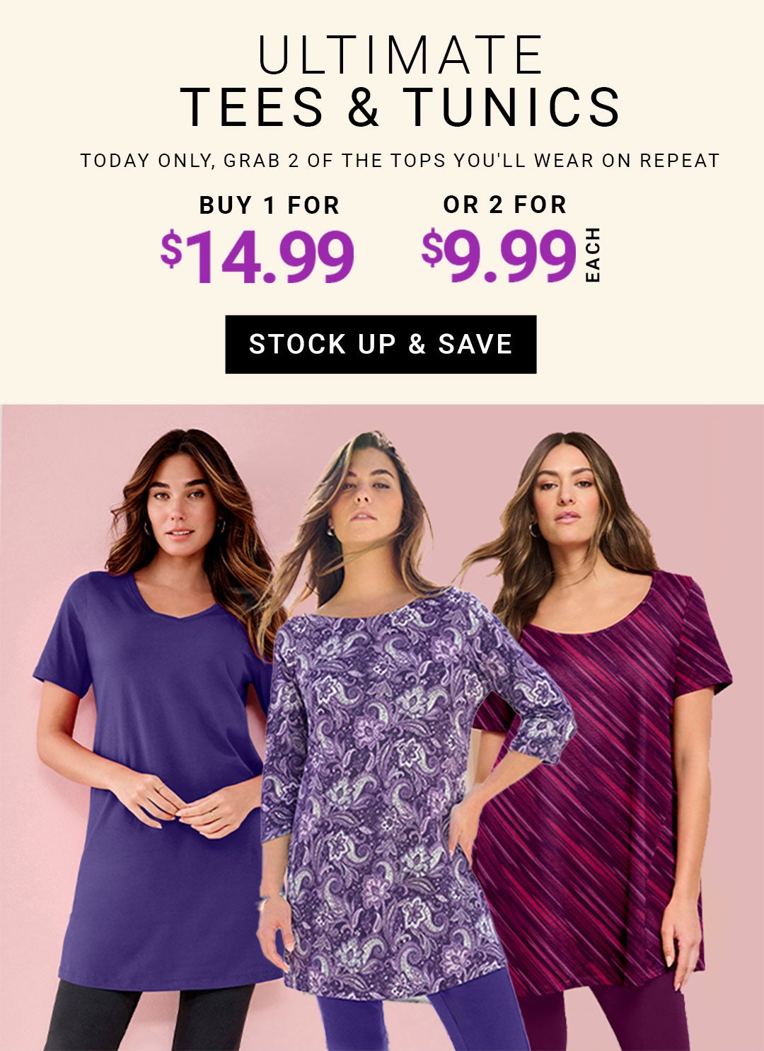 Ultimate Tees & Tunics