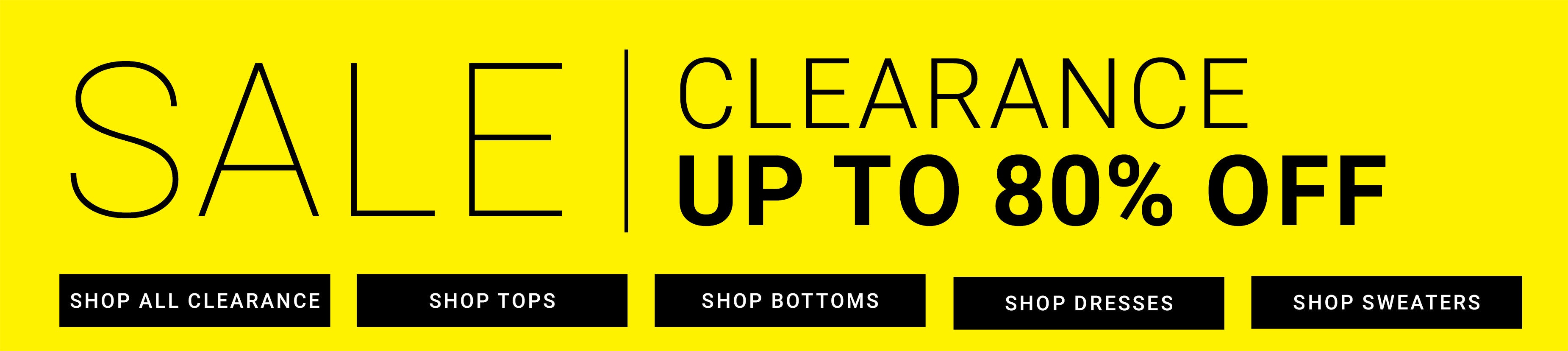 Sale clearance up to 80% off